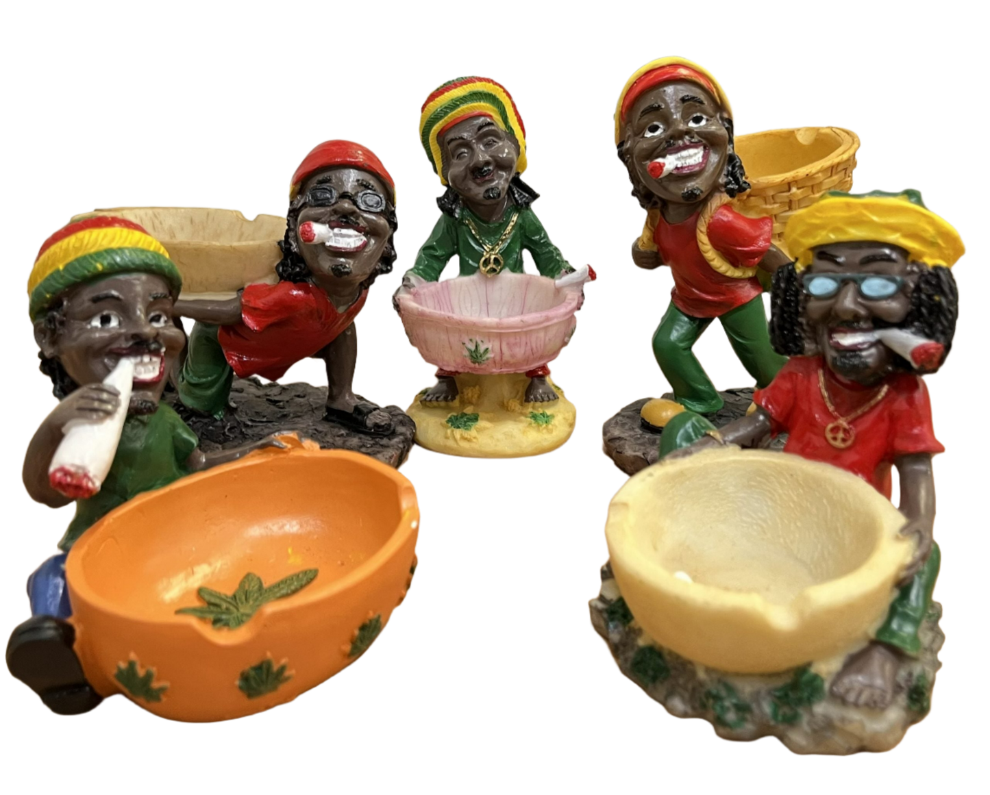 Rasta Man Jamaican Ashtray - 1 pc