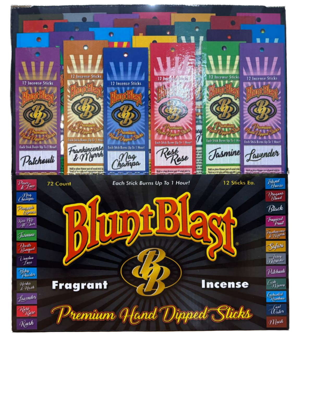 Blunt Blast Hand Dipped Incense - 72 Count
