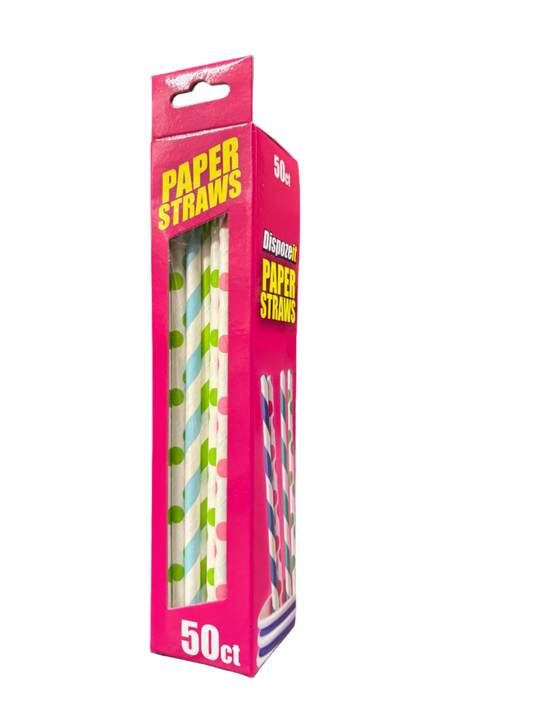 Paper Straws - 50 Count