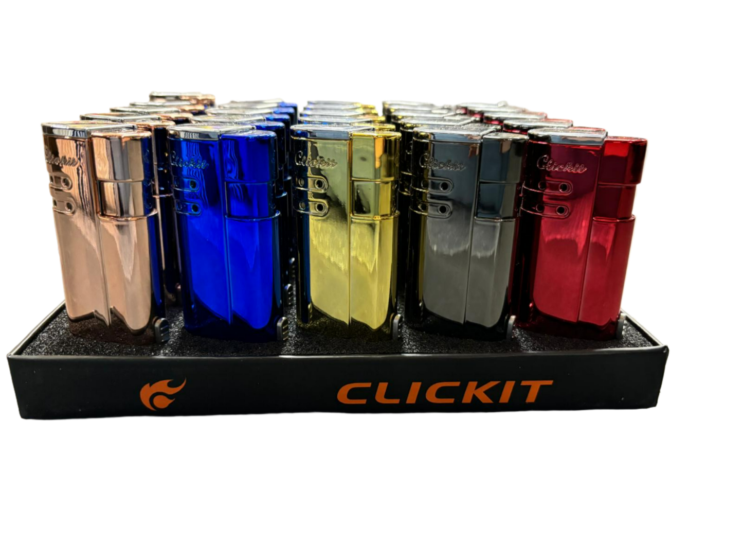 Clickit multi-color Lighter - 25 Pack