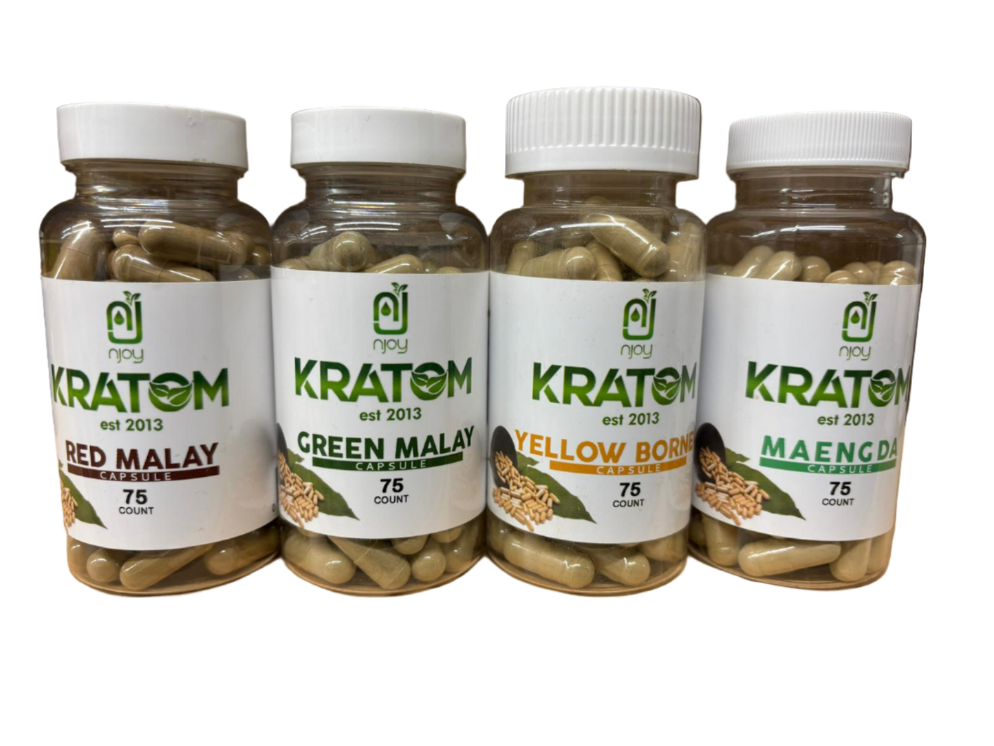 njoy's Kratom - 75 Capsules