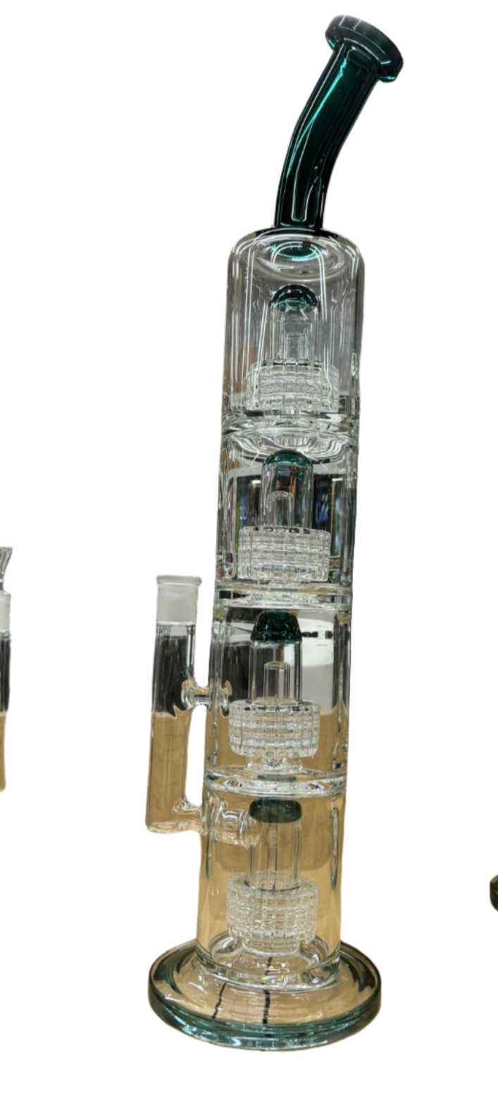 4 level Tower Glass Water Pipe