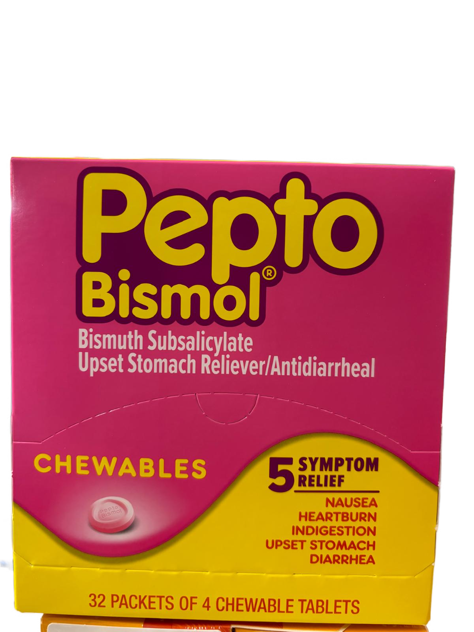 Pepto Bismol Bismuth Subsalicylate Upset Stomach Reliever/ Antidiarrheal
