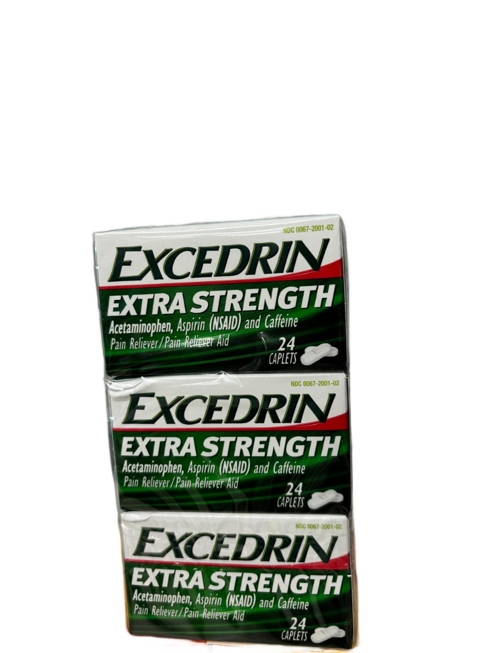 Excedrin Extra Strngth Acetaminophen, Aspirin(NSAID) and Caffeine Pain Reliever