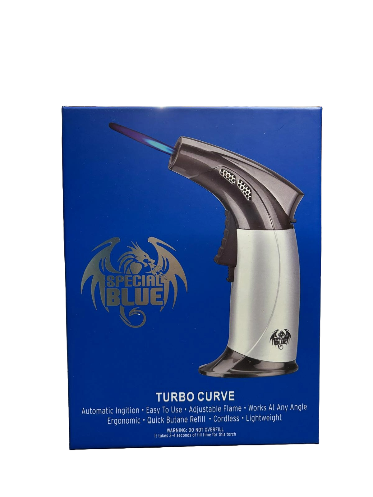 Special Blue Butane Refill Torch Lighter -Turbo Curve