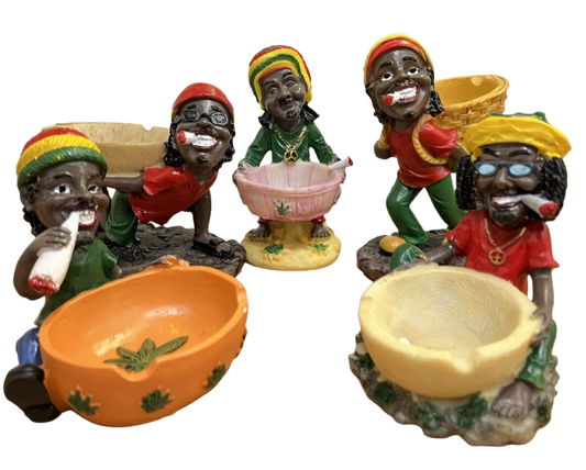 Rasta Man Jamaican Ashtray - 1 pc