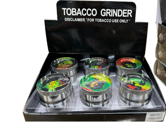 Bob Marley Tobacco Grinder Three Parts