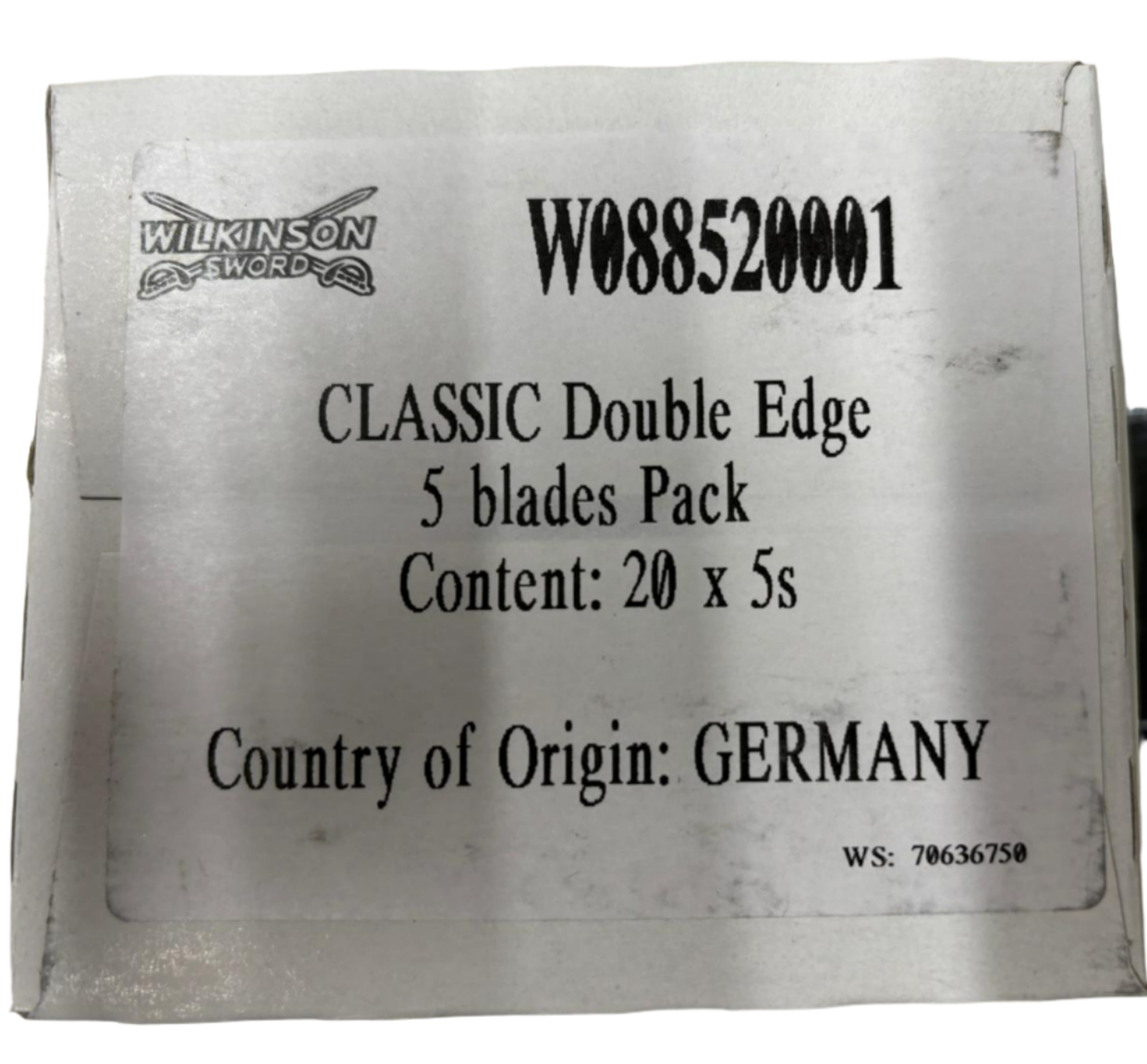 Wilkinson Sword Classic Double Edge Blades