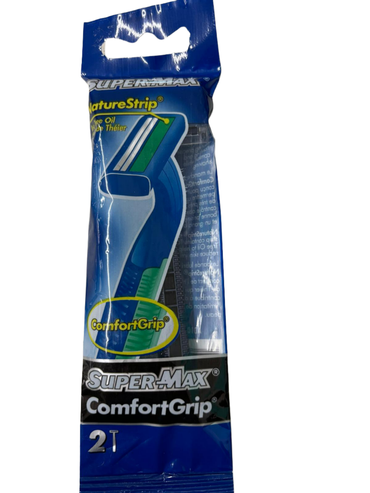 SuperMax Comfort Grip - Pack of 2 Razors