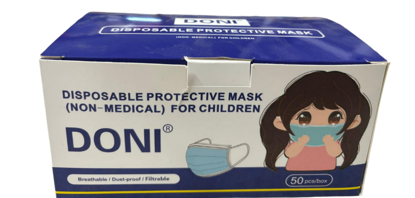 Disposable Protective Face Mask for Children - 50 pcs