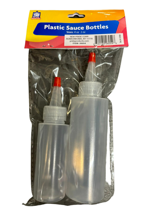 Plastic Sauce Bottles - 2OZ & 4 OZ