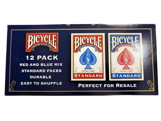 Bicycle 12 Pack Red and Blue Mix Playing Cards