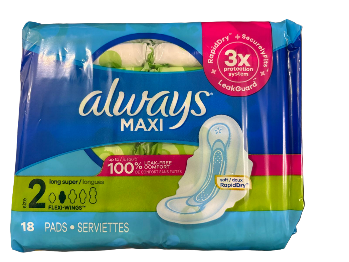 Always Maxi Long Super Pads - 18 Pads