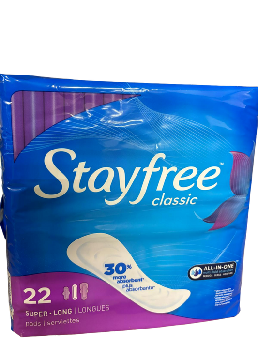 Stayfree Maxi Super Long Pads - 22 Pads