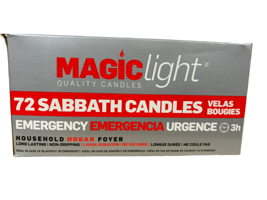 Magic Light 72 Sabbath Candles