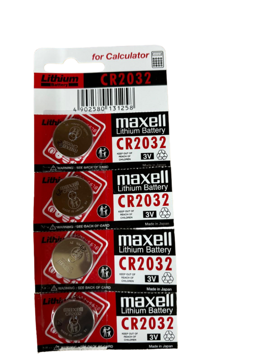 Maxell Lithium Battery CR2032 3V for Calculator - 1 Count