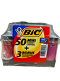 BiC 50 Mini Classic Lighter + 3 Bonus Fashion Mini Lighters