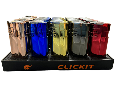 Clickit multi-color Lighter - 25 Pack