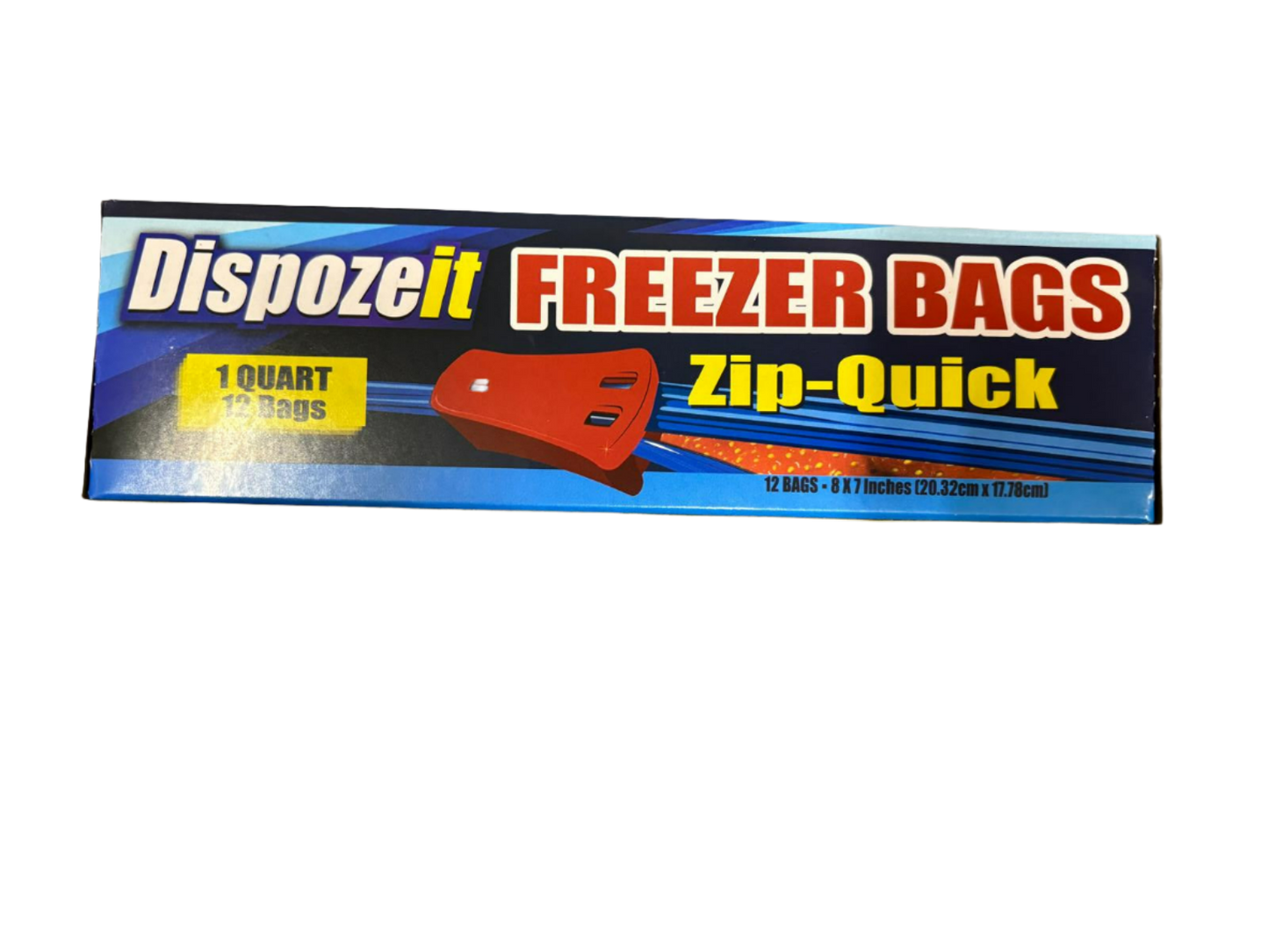 Disposeit Freezer Bags Zip Quick - 12 Bags