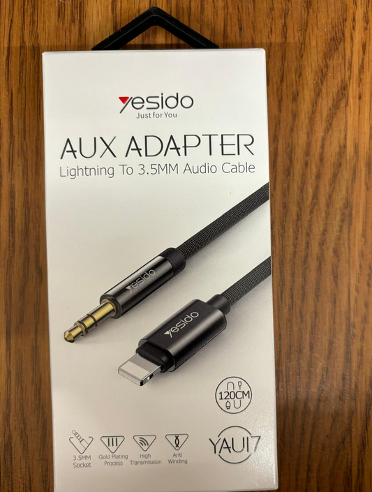 Yesido Aux Adapter Lightning to 3.5 MM Audio Cable