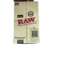 RAW Classic  Natural Unrefined Rolling Papers - 1 1/4 Size + Tips - 24 Packs Per Box