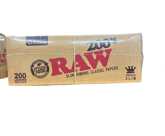 RAW Classic  Slow Burning  Papers - King Size Slim - 40 Packs Per Box