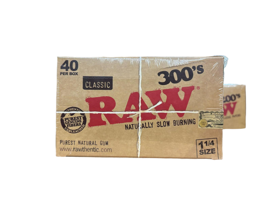 RAW Classic Naturally Slow Burning - 1 1/4 Size - 40 Packs Per Box