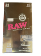 RAW Classic Phenomenally Thin Rolling  Papers - 1 1/4 Size - 24 Packs Per Box