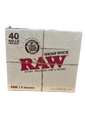 RAW Hemp Wick Natural Unbleached Hemp & BeesWax - 40 Rolls Per Box