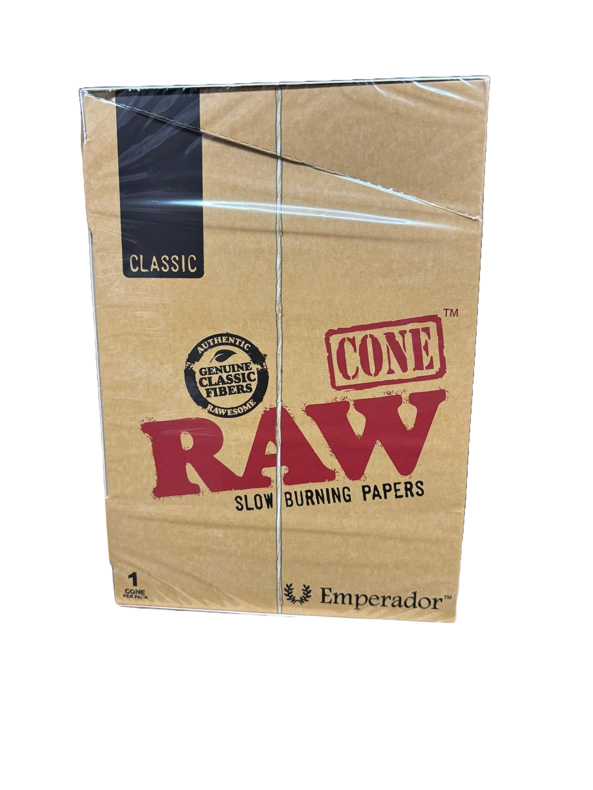 RAW Cone Slow Burning Papers - 24 Packs per Box