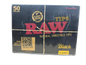 RAW Natural Un Refined Tips - Black - 50 Packs Per Box