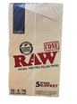 RAW Cone Natural Un Refined Rolling Papers - 5 Stage Rawket - 15 Packs per Box