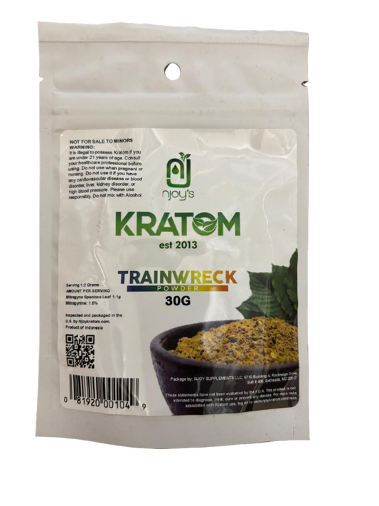 njoy's Kratom Trainwreck Powder - 30 G