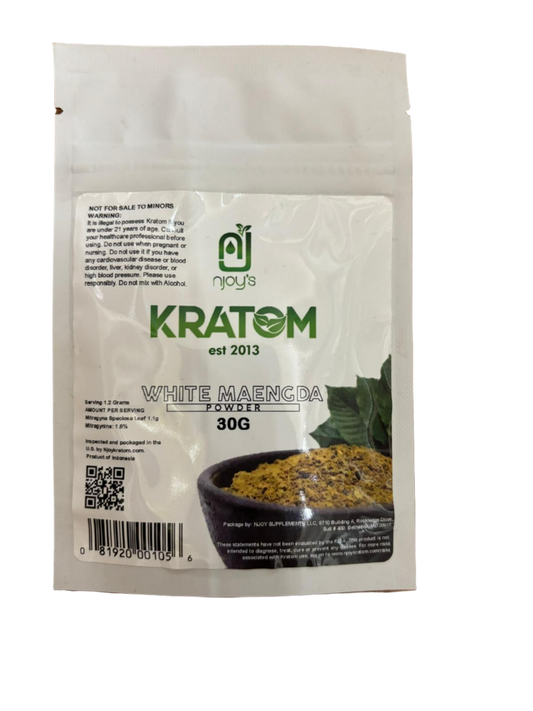 njoy's Kratom White Maengda Powder - 30 G