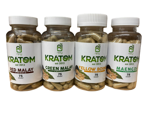 njoy's Kratom  - 75 Capsules