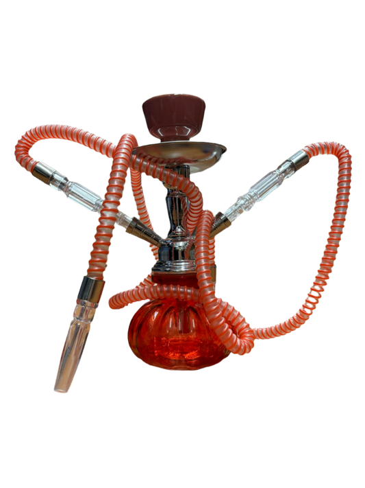 2 Hose Pumpkin Style Hookah Hookah Complete Set