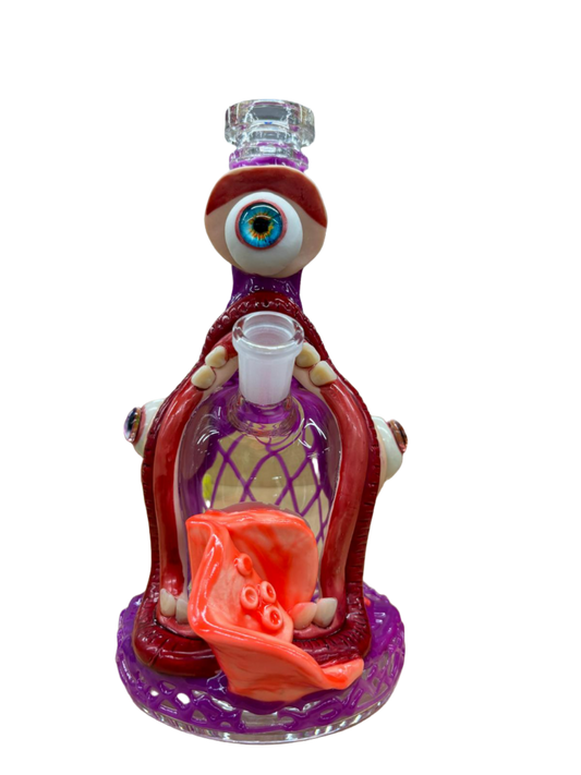 Monster Clay Design Glass Water Pipe