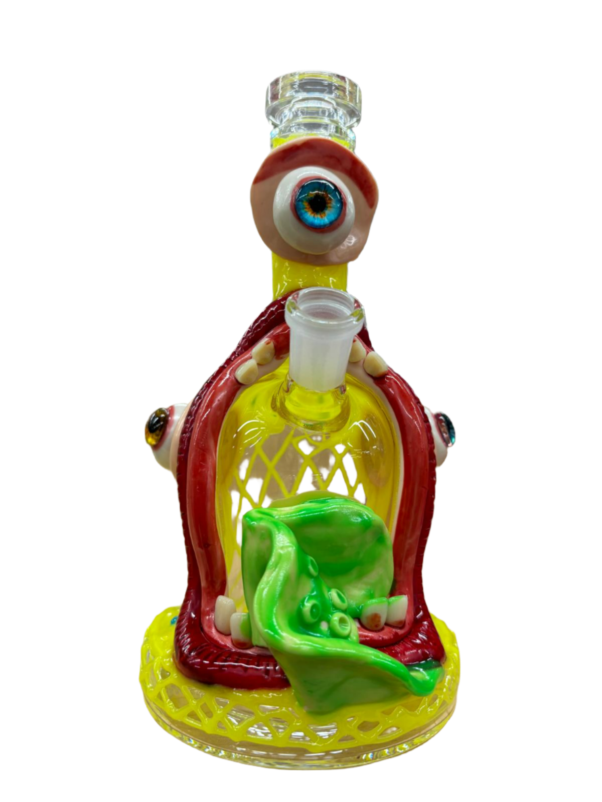 Monster Clay Design Glass Water Pipe