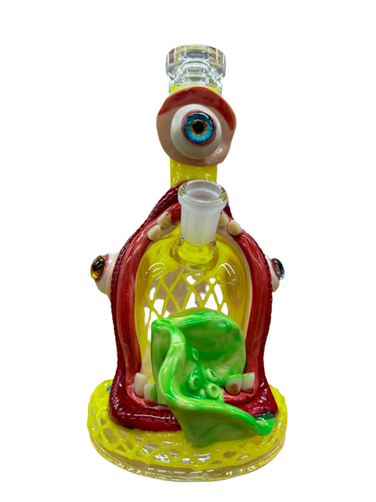 Monster Clay Design Glass Water Pipe