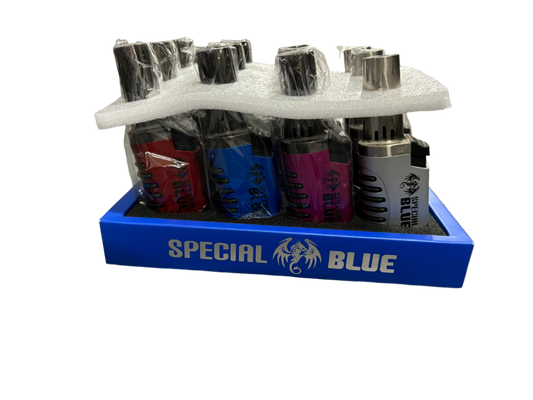 Special Blue Torch Lighter  - 12 Pack