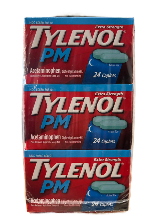 TYLENOL PM Pain Reliever/ Night Time Sleep Aid