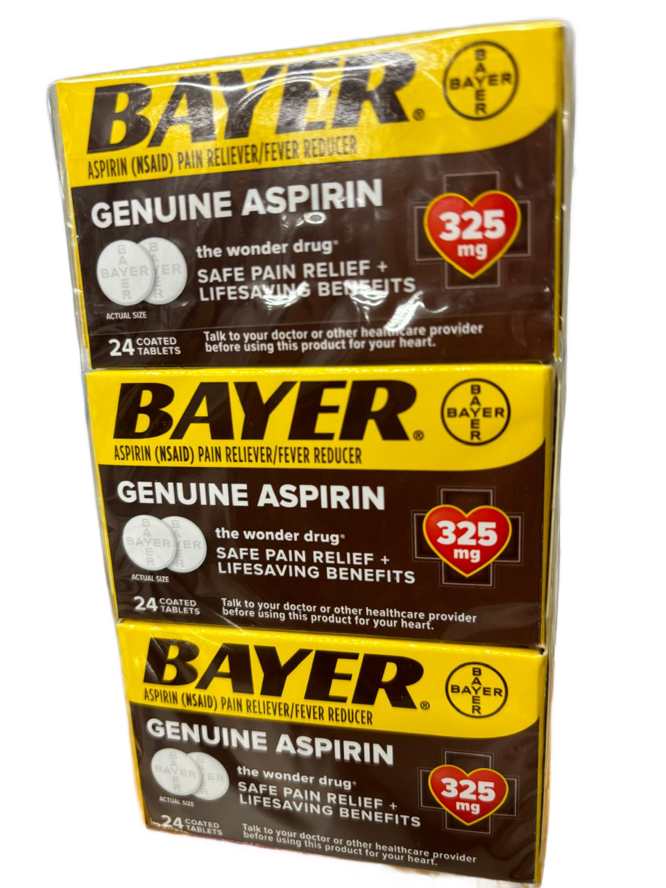 BAYER Aspirin (NSAID) Pain Reliever/ Fever Reducer