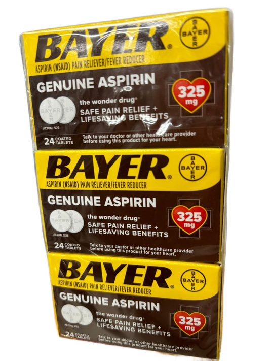 BAYER Aspirin (NSAID) Pain Reliever/ Fever Reducer