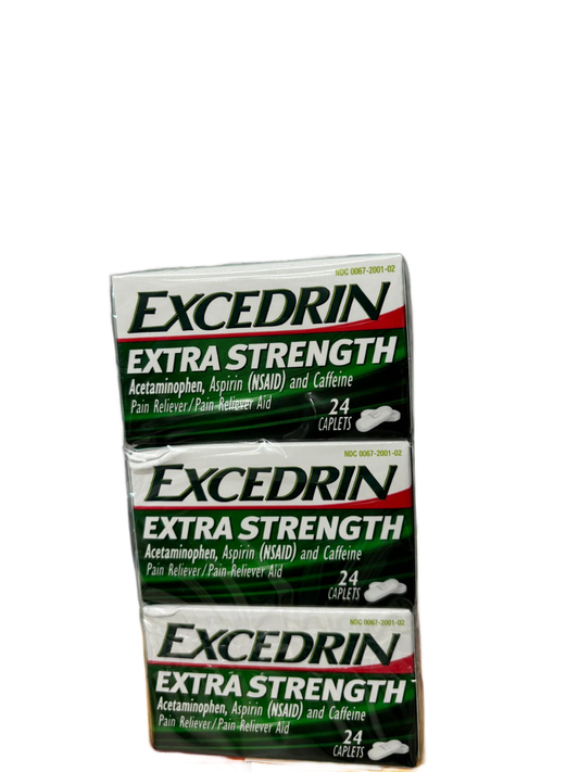 Excedrin Extra Strngth Acetaminophen, Aspirin(NSAID) and Caffeine Pain Reliever