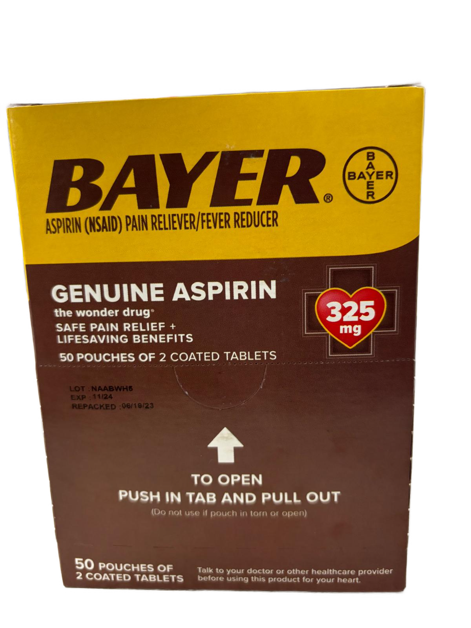 BAYER Aspirin(NSAID) Pain Reliever/ Fever Reducer