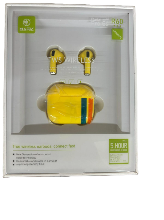 Mark Wireless Headset - R60 - Yellow