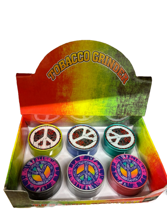 Peace Symbol Tobacco Grinder