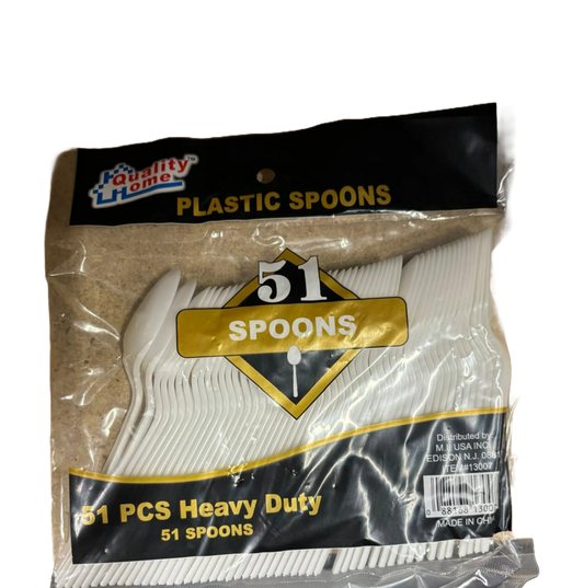 Platic Spoons - 51 Pcs