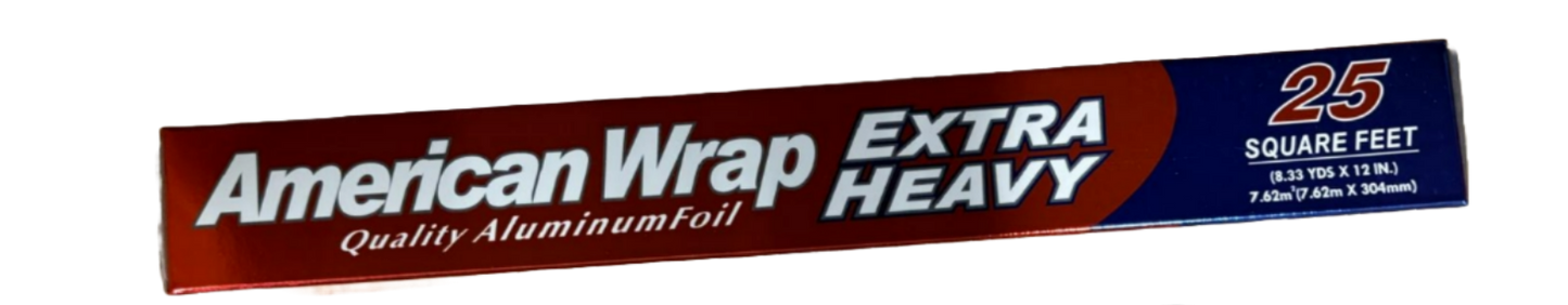 American Wrap Aluminum Foil - 25 Square Feet