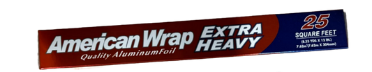 American Wrap Aluminum Foil - 25 Square Feet